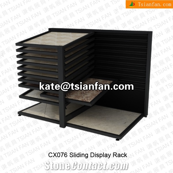 Cx076 Pupular Sliding Ceramic Tile Display Rack