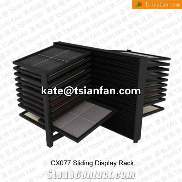 Cx077 Retail Sliding Ceramic Tile Display Rack