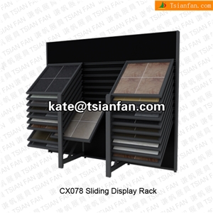 Cx078 Retail Sliding Stone Tile Display Rack