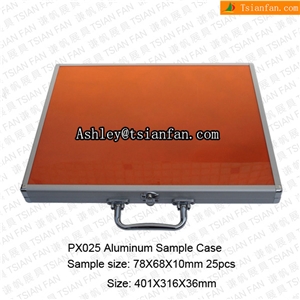 PX025 Alumminum Quartz Sample Box and Case,quartz Sample Case, Display Sample Case