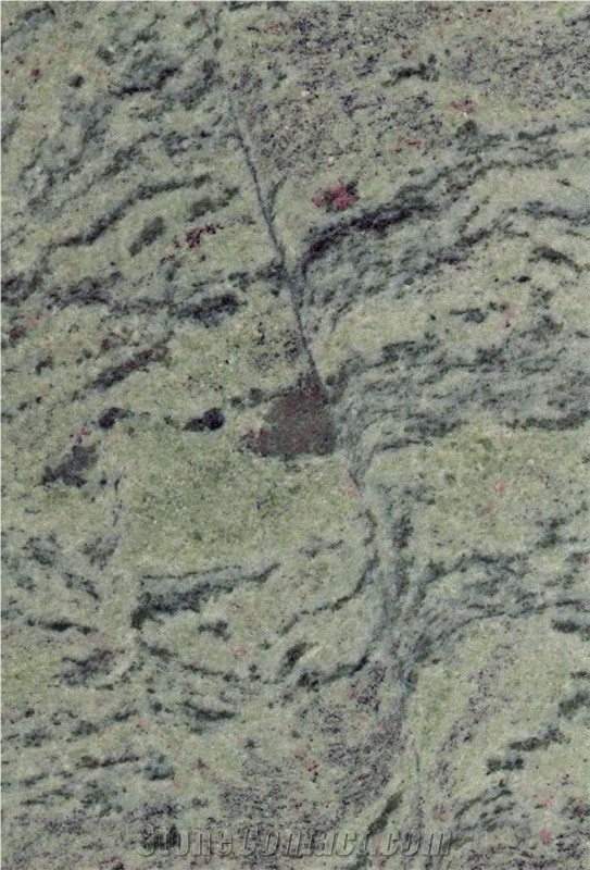 Verde Eucalipto Granite Tiles, Brazil Green Granite