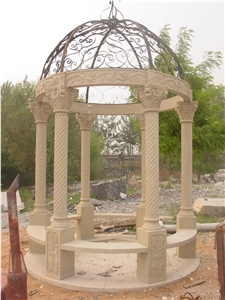 White Marble Garden Gazebo