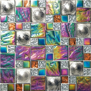 Colorful Glass Wall Mosaic