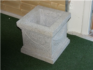 Granite Garden Flowerpots, Square Garden Flowerpots