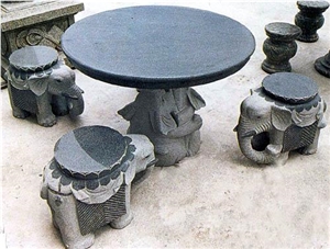 Outdoor Garden Stone Table&bench