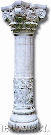 Roman Solid Granite Pillars, Buliding Stone Pillar Cutom