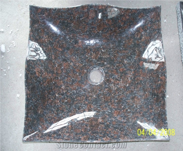 Tan Brown Granite Wash Basin, Granite Wash Sink