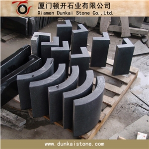 Black Basalt G684 Radial Kerb Column