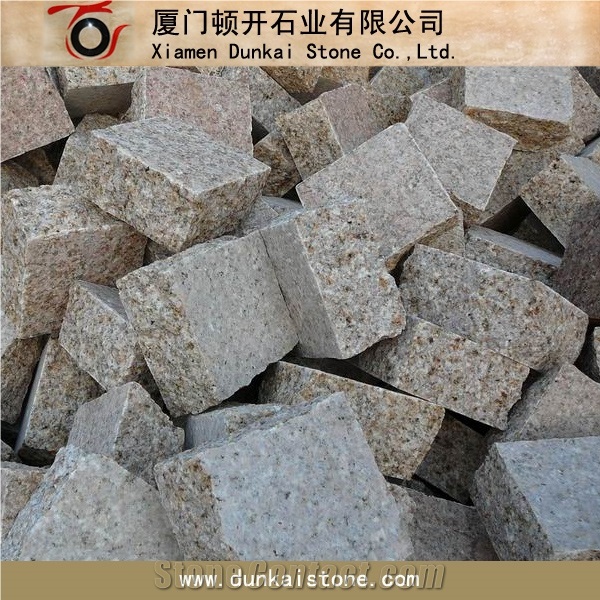 G682 Yellow Granite Cubes,Cobble Pavers