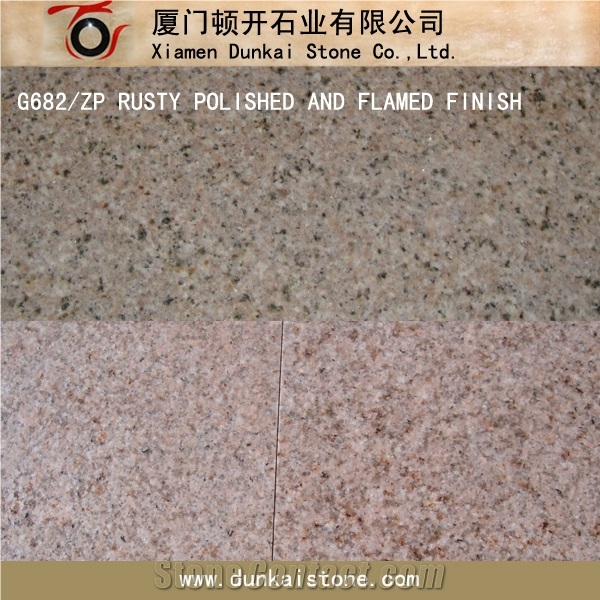 G682 Yellow Rusty Granite Tiles