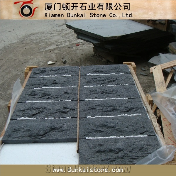 G684 Black Basalt Natural Splited Wall Tiles
