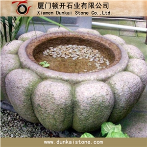 Granite Stone Water Bowl, Water Features