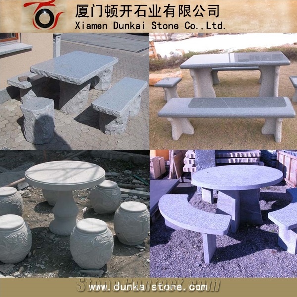 Grey Granite Table Set