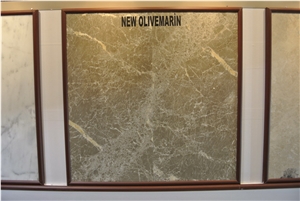 New Olive Marin Marble Tiles, Slabs