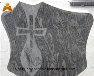 China Juparana Granite Tombstones, Headstones