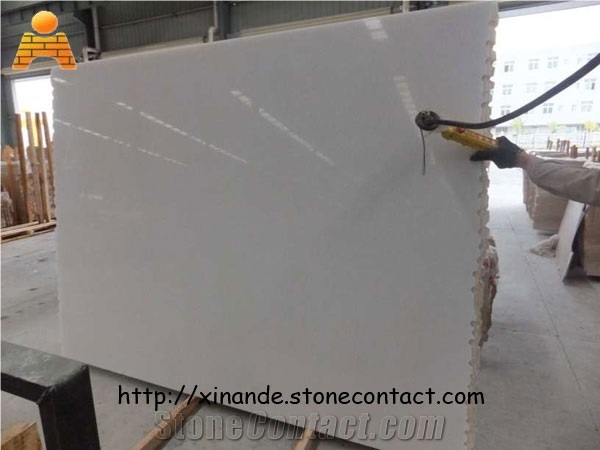 Crystal White Marble Slabs, M6101 Marble