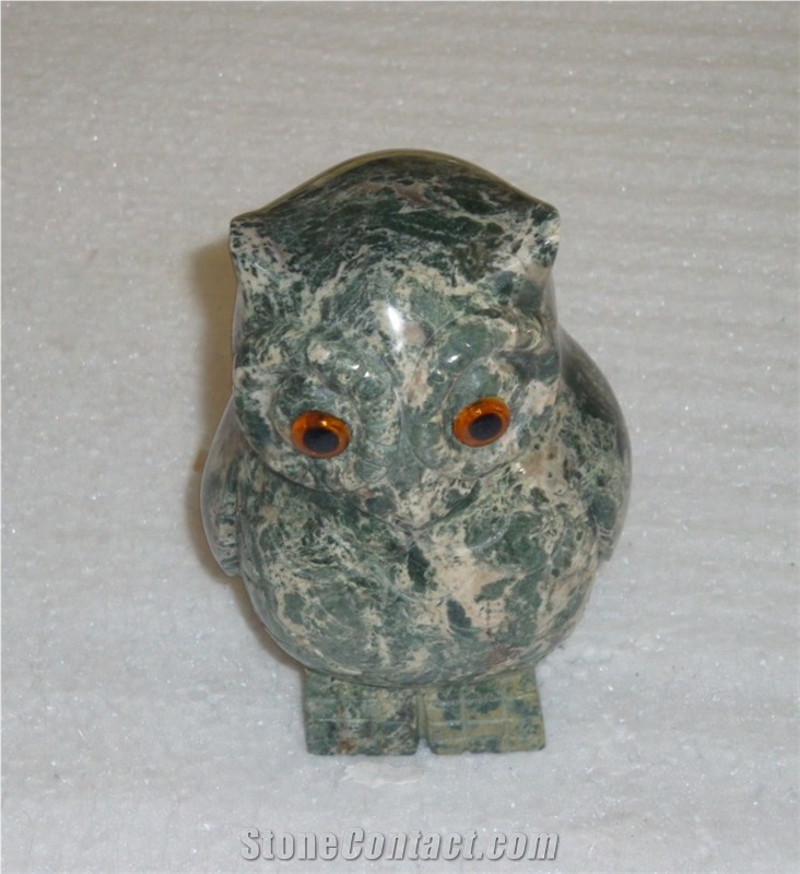 Green Granite Owl