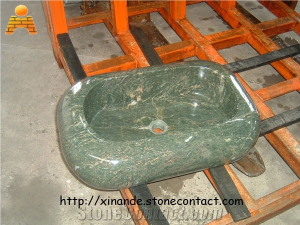 Green Jadeite Granite Basin