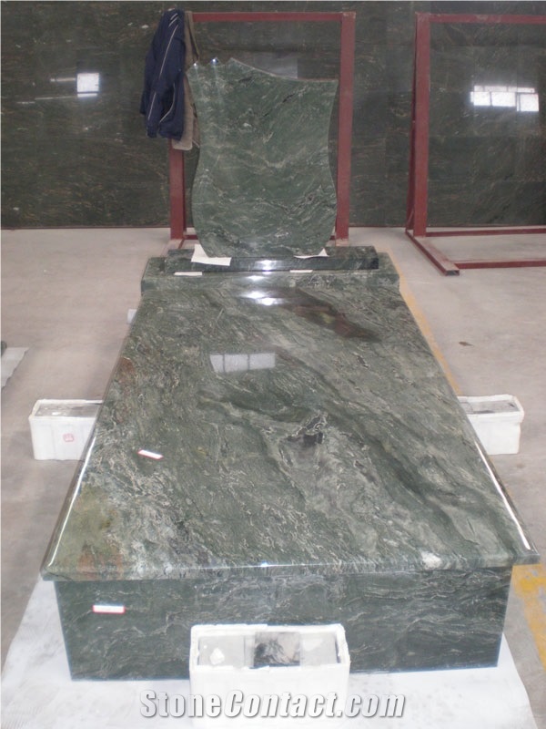 Green Jadeite Granite Gravestones