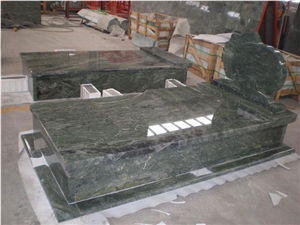 Green Jadeite Granite Headstone