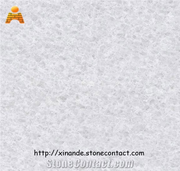 Hanzhong Snow Flake White, White Marble