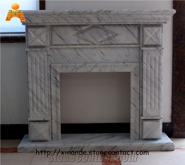 Marble Fireplace Mantel, Volakas