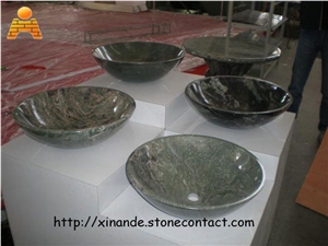 Stone Basins, Green Jadeite Granite
