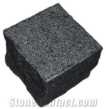Cube Stone,cobble Stone,granite Cube Stone, G684 Black Granite Cobble Stone