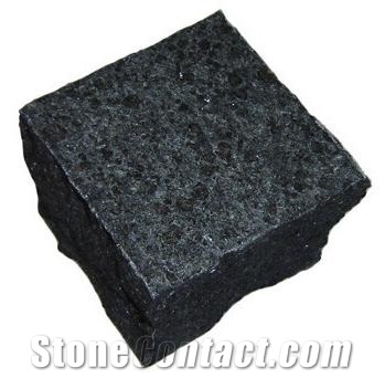 Cube Stone,cobble Stone,granite Cube Stone, G684 Black Granite Cobble Stone