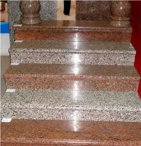 Red Granite Stairs
