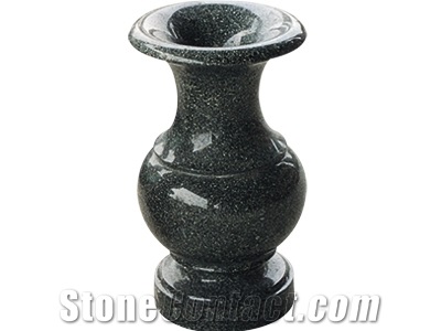 Black Granite Urn, Vase, Bench