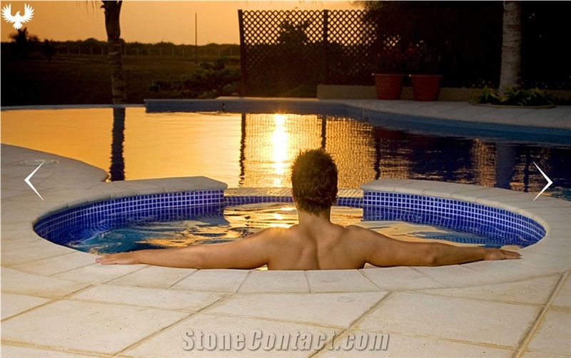 Coral Stone Pool Coping, Conchuela Beige Conchuela Coral Stone Pool Deck