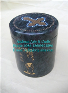 Wan-Nian-Qing Green Granite Cremation Urn