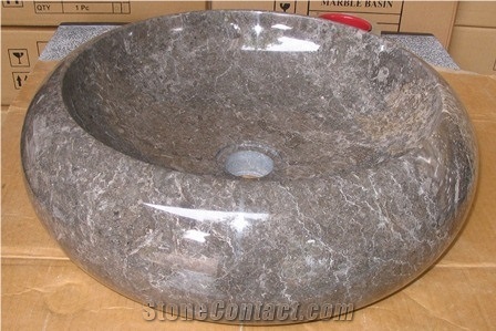 Wash Basin DN - P, Grey Marble Wash Basin