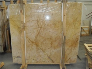 Yellow River Marble- Golden Spider