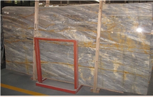 Grey and Gold Marble Orazia Gold