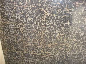 Black Gold Flower Slab
