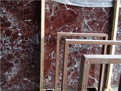 Chinese Factory Direct Rosso Lepanto Marble Slab, Turkey Red Marble Tiles for Flooring, Walls and Skirtings