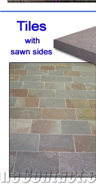 Porfido Tiles with Natural Surface, Sawn Sides, Porfido Grigio Di Meltina Granite
