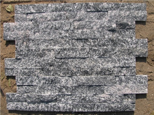 White and Black Point Cultured Stone, Black Granite Cultured Stone