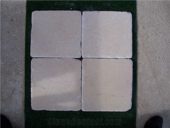 Tumbled Trani Stone Paving Tiles