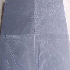 Brushed Slate, China Black Slate Slabs & Tiles