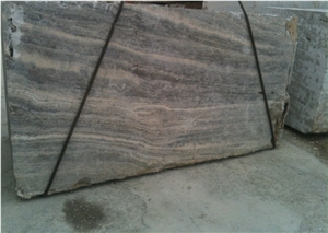 Silver Travertine Slabs, Turkey Grey Travertine