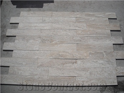 Durango Travertine Vein Cut Clearance Slabs, beige travertine split face mosaic for wall cladding 