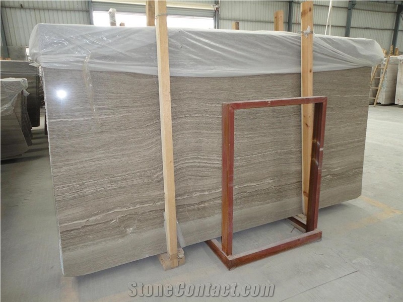 Chinese Wooden Marble, China Grey Marble Slabs & Tiles