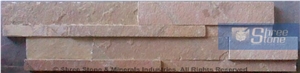 Lime Pink Wall Panel, Limestone Cultured Stone