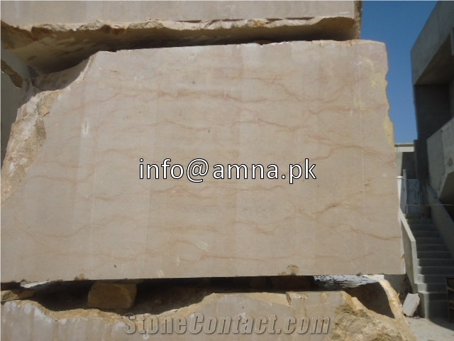 Beige Limestone Quarry, Light Beige Limestone Block