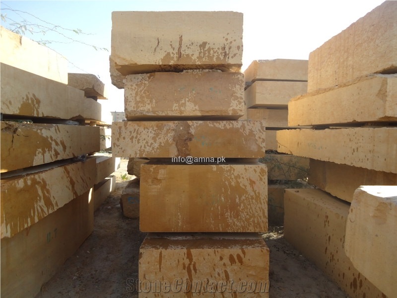 Indus Gold Marble Block, Pakistan Yellow Marble
