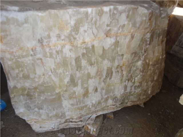 Pakistani Honey Onyx Blocks, Gold Pakistan Onyx Block