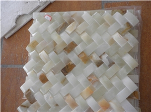 DLStone Onyx Mosaic, White Onyx Mosaic